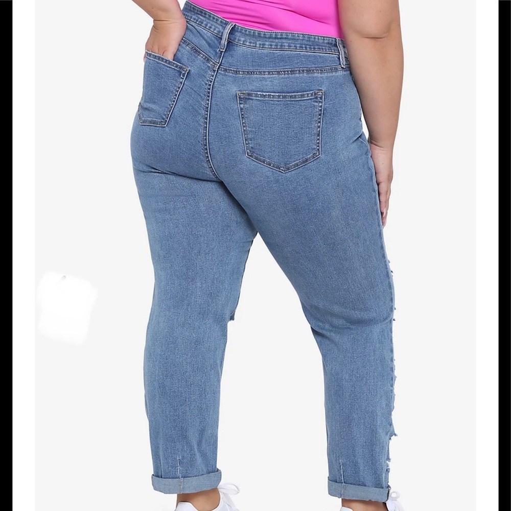 Denim Destructed The Pistol Hi-Rise Mom Jeans - Picture 2 of 2